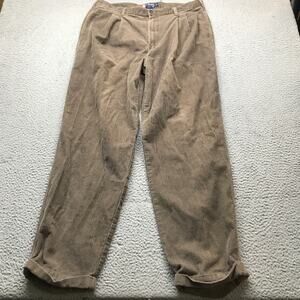 Vintage Chaps Ralph Lauren Corduroy Dress Pants Mens 38x32 Cotton Brown